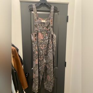One Loved Babe Floral Printed Overalls - Medium